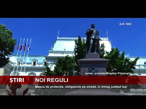 Masca de protecție, obligatorie pe stradă, în întreg județul Iași
