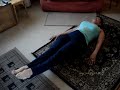 Abs toning via leg raises - Flat tummy exercise