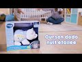 Miniature vidéo Peluche veilleuse Mon ourson à merveilles : Bleu