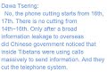 Dawa Tsering Denies violence in Tibet