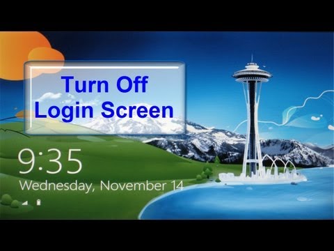 how to lock screen windows 8