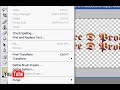 Photoshop text Mirror effect tutorial