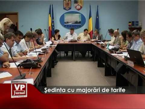 Sedinta cu majorari de tarife