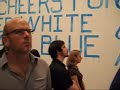 james kalm drops in for this, the seventh one-man exhibition with zwirner, of los angeles based artist raymond pettibon.  as a prolific producer of manic combinations of text and pictures, pettibon has influences a generation of young artists world wide.  his personal tales, diaristic notations and over the top political commentary are at once humorous, ironic and pathetic.  these rugged and urgent works give witness to a childhood spent delving into the seamier side of west coast life with a special focus on hollywood sleaze and the dark side of the california dream.