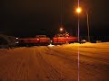 Freight Train 4059 accelerates at full throttle in Iisalmi