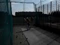 Net session with the machine, cricket Net session with the machine, cricket