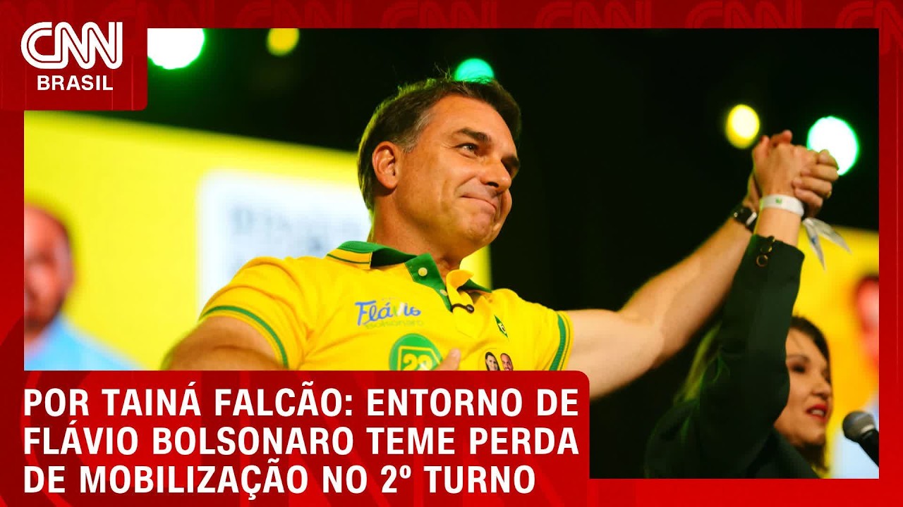 Entorno de Flávio Bolsonaro teme perda de mobilização no 2º turno | BASTIDORES CNN