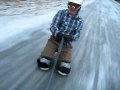 Crazy Ice Ride Down The Street