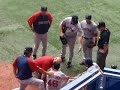 Jacoby Ellsbury Injured After Catch in Right Field