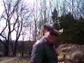 Tj 's shoots machine gun with ted nugent