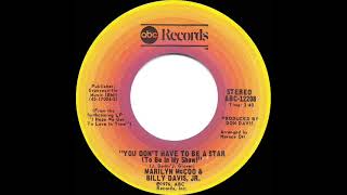 1976 HITS ARCHIVE: You Don’t Have To Be A Star - Marilyn McCoo & Billy Davis, Jr. (#1--45 version)