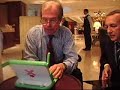 Nicholas Negroponte shows in Lima two prototypes of the XO Nicholas Negroponte shows in Lima two prototypes of the XO