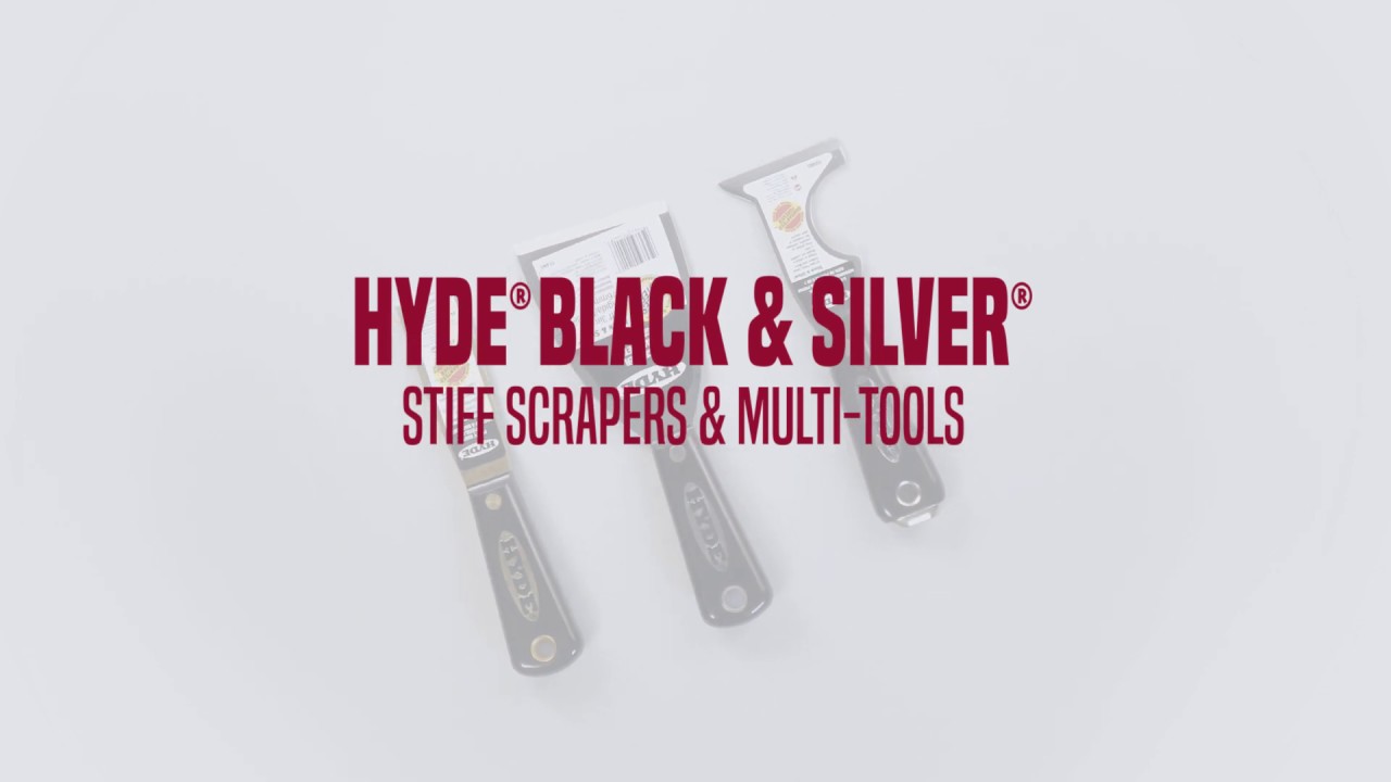 Black & Silver® Carbon Steel Stiff Scrapers w/ Hammerhead