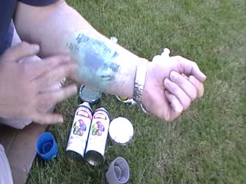 how to get spray paint off skin