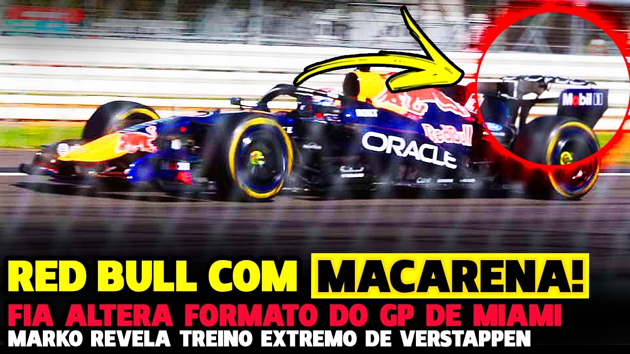 🚨RED BULL COPIA ASA MACARENA DA FERRARI, FIA ALTERA FORMATO DE MIAMI E VERSTAPPEN | FÓRMULA 1