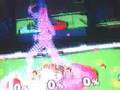 Giant Wire Frame Girl V.S. x3 Mini-Giga-Bowsers