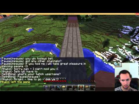 SethBling Livestream on the MindCrack Server