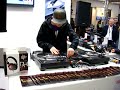dj rafik rocking the wheels of steel @ the musicfair 2008. he used new needles, so sometimes they skipped, but still tight shit :-)