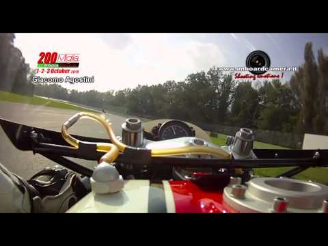 Giacomo Agostini on board camera: 200Miglia IMOLA 2014