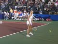 maria sharapova and michaela pastikova play for the newport beach breakers at the newport beach country club