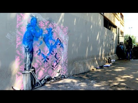 Street-Art-Kunst in Paris: Banksy stichelt gegen Fl ...