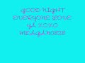 GOOD NIGHT