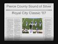 this is the sound of silver 2007 performance at camden county's 2nd annual royal city classic.

our songs were as follows:

1. distorted
2. party train
3. ivory passage
4. stairway to heaven

i played quads this year. i'm the bigger one that always sticks to the right side.

sorry, the video quality doesnt do us justice...ill try to work on it later...

enjoy :)