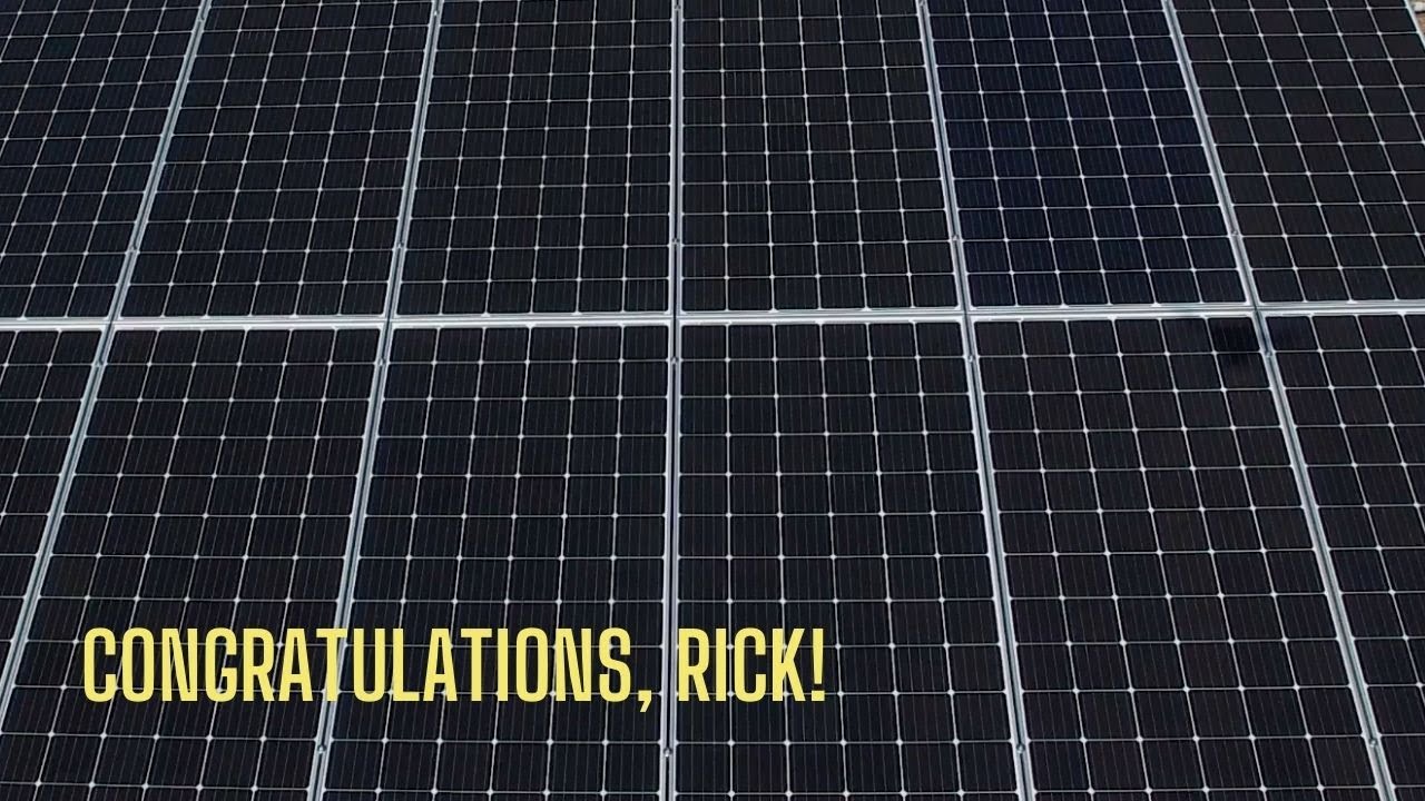 Congrats, Rick!