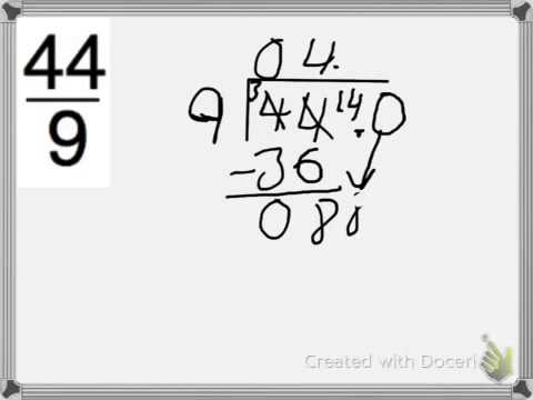 how to turn improper fractions into decimals