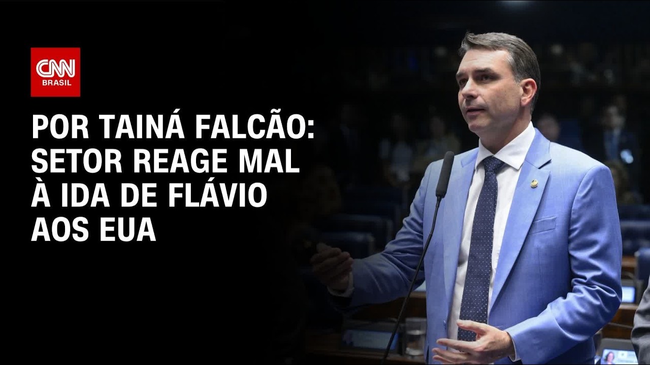 Ala do setor produtivo reage mal à ida de Flávio aos EUA  | BASTIDORES CNN
