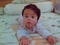 Baby William on his tummy Baby William on his tummy