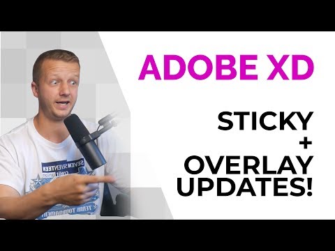 Adobe XD's 2 New Awesome Features! Fixed Elements & Overlays Tutorial