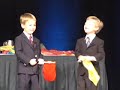First Magic Show - 5 Years Old Twin Magicians First Magic Show - 5 Years Old Twin Magicians