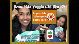Impossible?? || Burger King Review || Vegan Whopper Taste Test