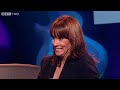 More about this programme at: www.bbc.co.uk Noel Fielding and Mr Hudson mime their chosen song to Andrea McLean. Anarchic, award-winning pop quiz. Regular team captains Noel Fielding and Phill Jupitus are joined by guest host Jack Whitehall and panellists: musician Mr Hudson, Rochelle Wiseman from The Saturdays, Loose Women's Andrea McLean and actor Stephen Mangan.