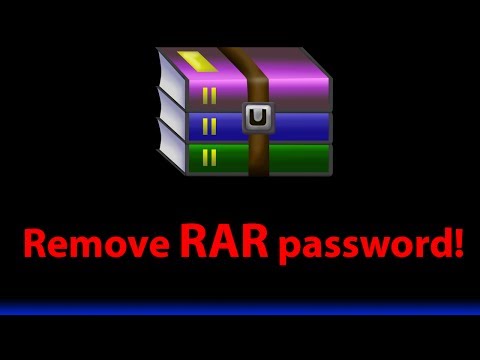 how to remove winrar password