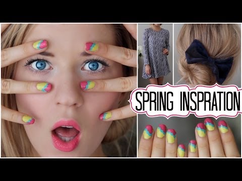 ✿ Spring Inspiration: Hair, Makeup, Outfit & Nail Tutorial ✿