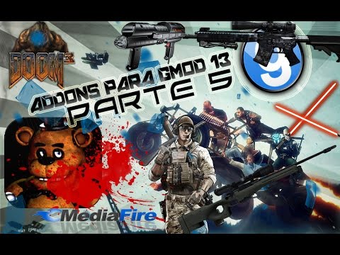 Addons - POR FIN LA QUINTA PARTE! En esta serie de addons, les vengo enseñar como descargar addons para gmod 13 y 14 por mediare, ademas de que vienen en winrar lo que los hace mas faciles de ...