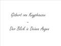 Gisbert von Knyphausen - Der Blick in Deinen Augen