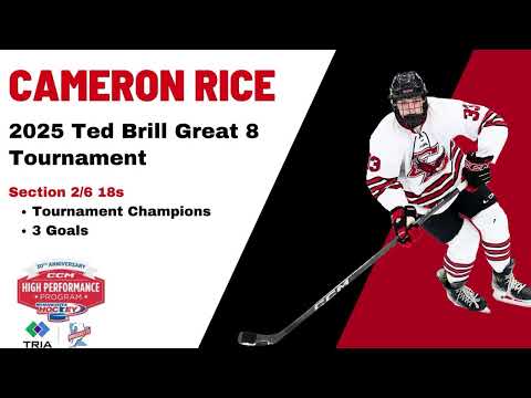 Cameron Rice 2025 Ted Brill CCM HP Hockey Tournament