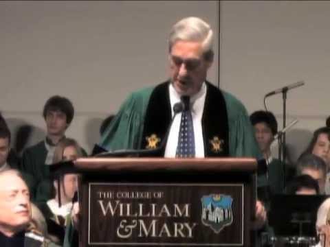 W&M commencement 2013: Mueller's keynote speech