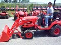 Removing a loader from the Kubota BX24