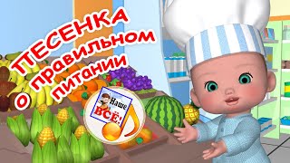 Песенка о ПРАВИЛЬНОМ ПИТАНИИ. Музыкальный мультфильм