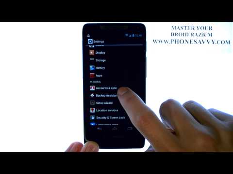 how to sync droid razr m with computer