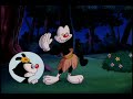 yakko warner reenacts puck's closing speech from a midsummer night's dream. dot translates into modern day english.