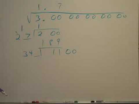 how to calculate square root