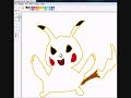 How to draw Pikachu in MS Paint