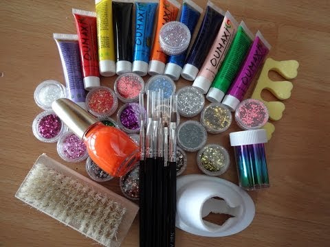 how to nail art with acrylic paint