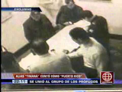 Puerto Rico - El ahora recapturado Carlos Timaná contó que la fuga fue planificada desde hace cinco meses desde la carceleta judicial de Lurigancho. En esta segunda parte ...