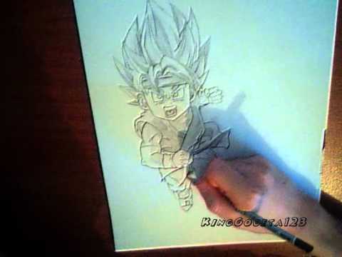how to draw jr goku